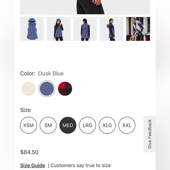 NWT Dusk Blue Sleeveless Fleece Vest - Duluth Trading Co. - Medium - Picture 5 of 8